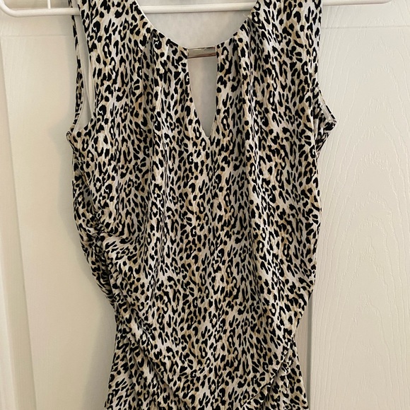 White House Black Market Tops - White House Black Market Animal Print Blouse